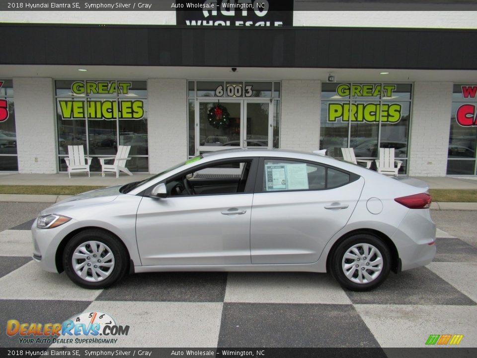 2018 Hyundai Elantra SE Symphony Silver / Gray Photo #1