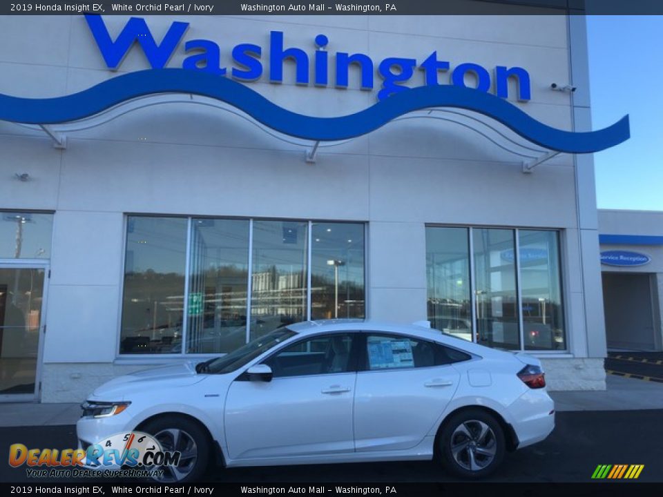 2019 Honda Insight EX White Orchid Pearl / Ivory Photo #1