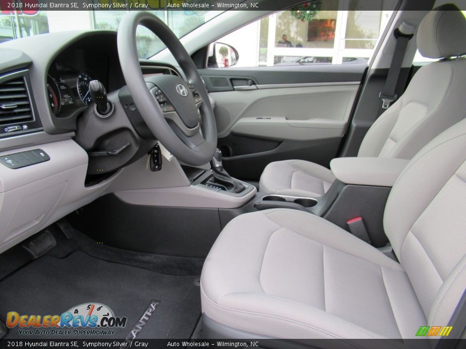 2018 Hyundai Elantra SE Symphony Silver / Gray Photo #11