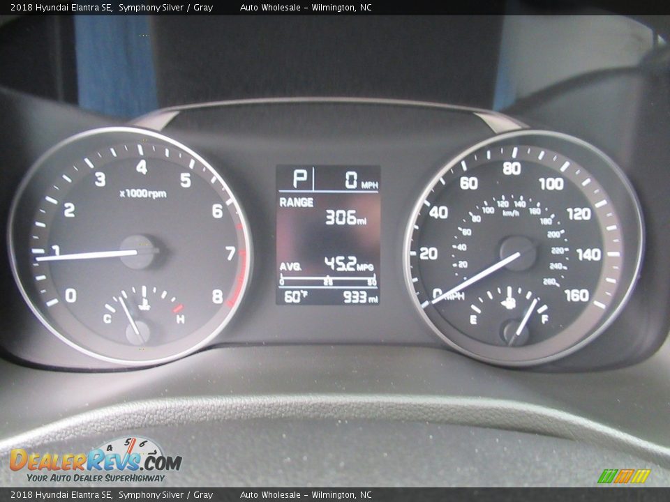 2018 Hyundai Elantra SE Symphony Silver / Gray Photo #16