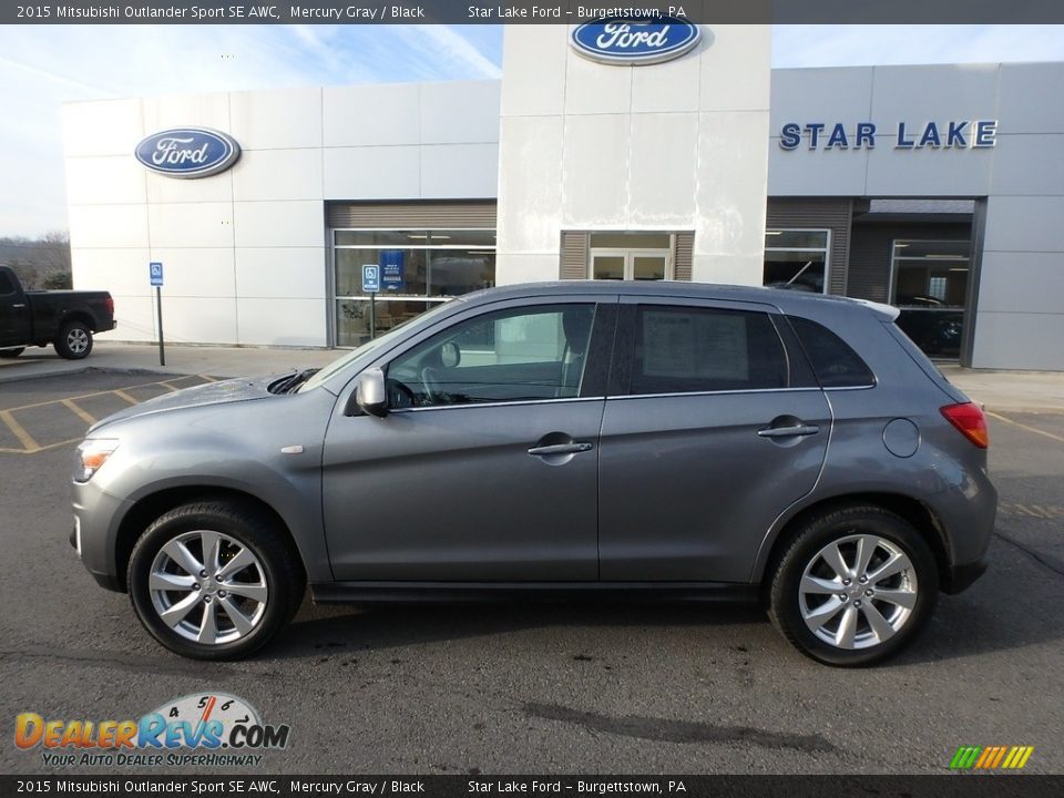 2015 Mitsubishi Outlander Sport SE AWC Mercury Gray / Black Photo #9