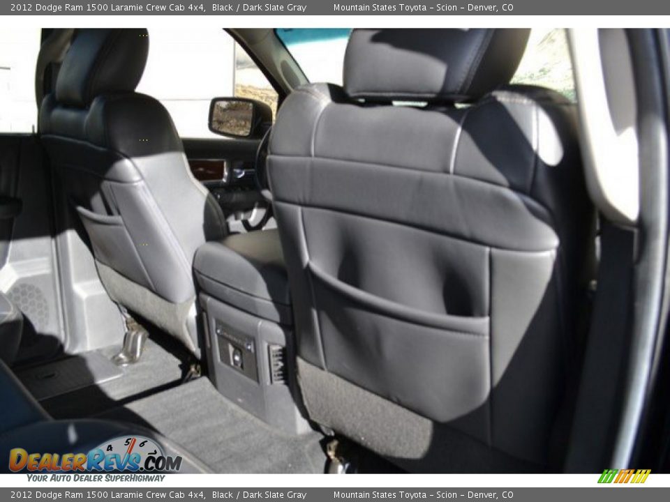 2012 Dodge Ram 1500 Laramie Crew Cab 4x4 Black / Dark Slate Gray Photo #20