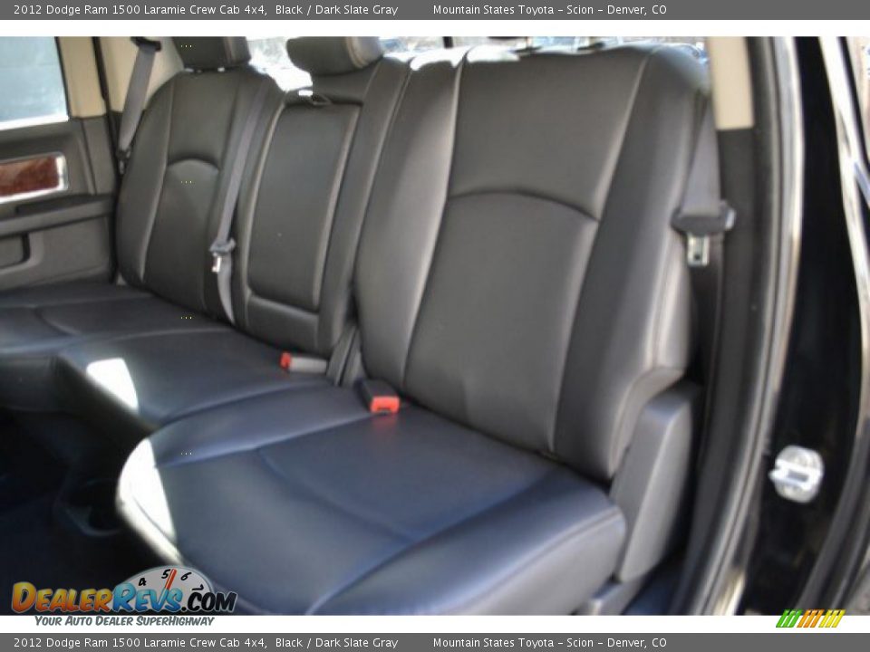2012 Dodge Ram 1500 Laramie Crew Cab 4x4 Black / Dark Slate Gray Photo #22