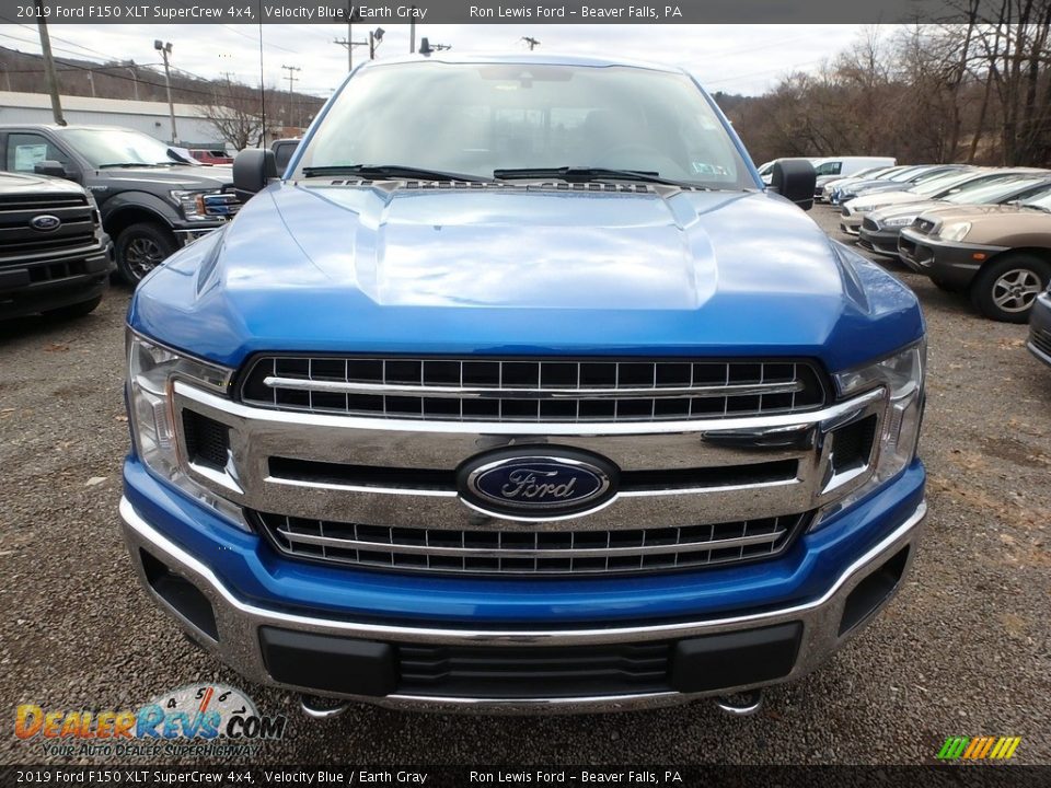 2019 Ford F150 XLT SuperCrew 4x4 Velocity Blue / Earth Gray Photo #7