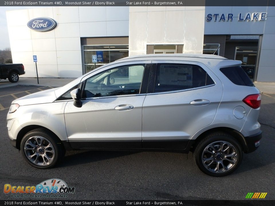 2018 Ford EcoSport Titanium 4WD Moondust Silver / Ebony Black Photo #9