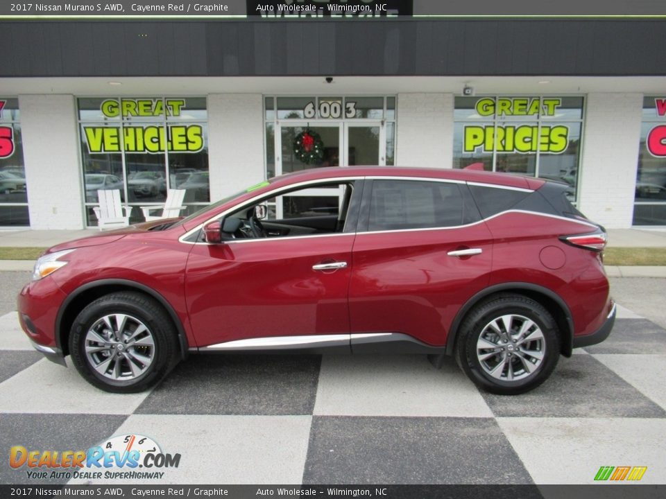 2017 Nissan Murano S AWD Cayenne Red / Graphite Photo #1