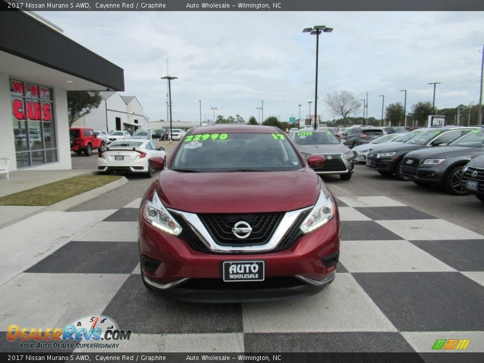 2017 Nissan Murano S AWD Cayenne Red / Graphite Photo #2