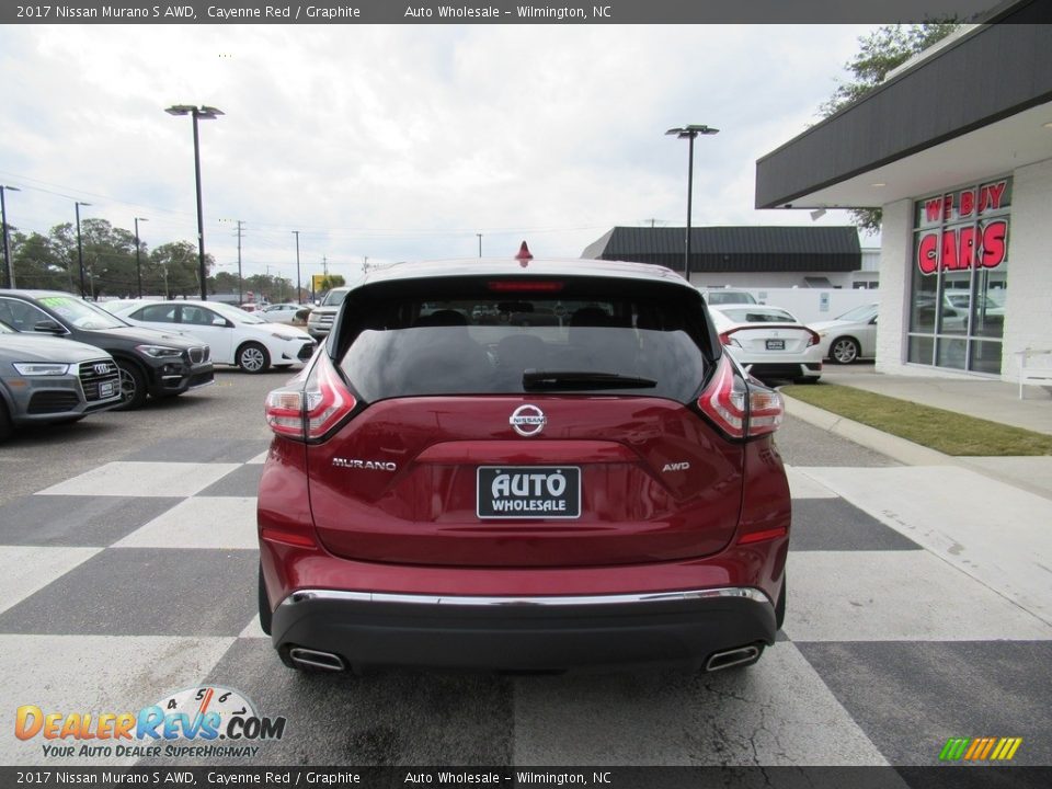 2017 Nissan Murano S AWD Cayenne Red / Graphite Photo #4