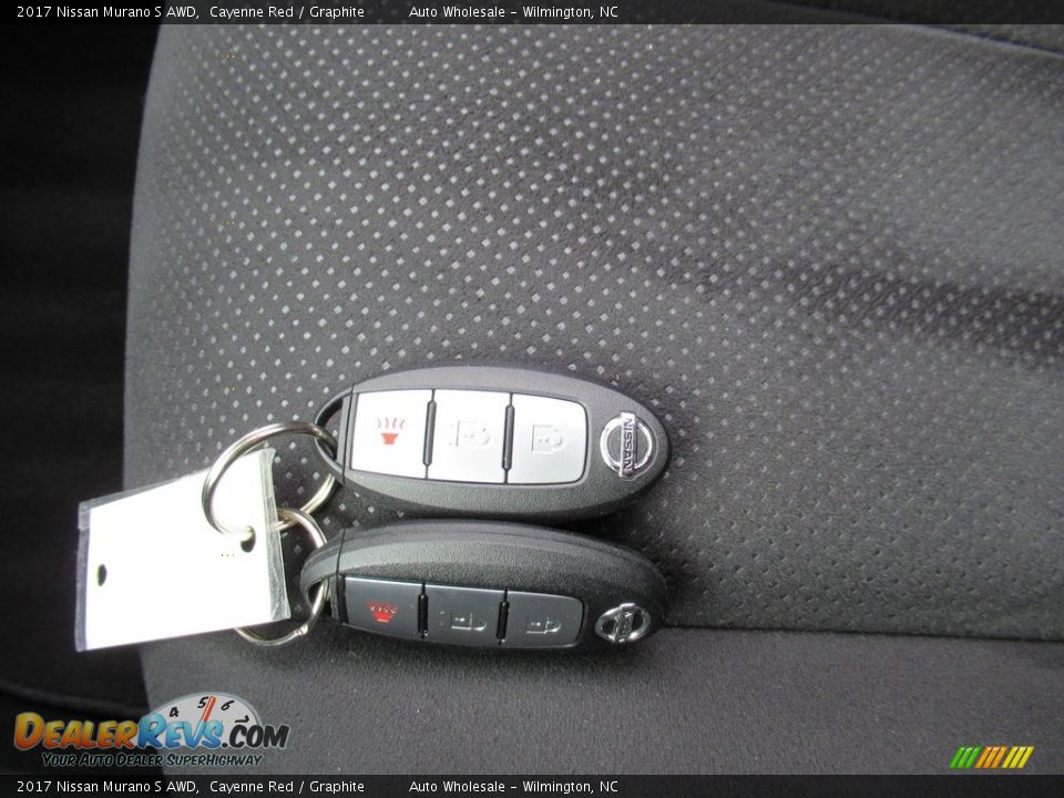 2017 Nissan Murano S AWD Cayenne Red / Graphite Photo #20