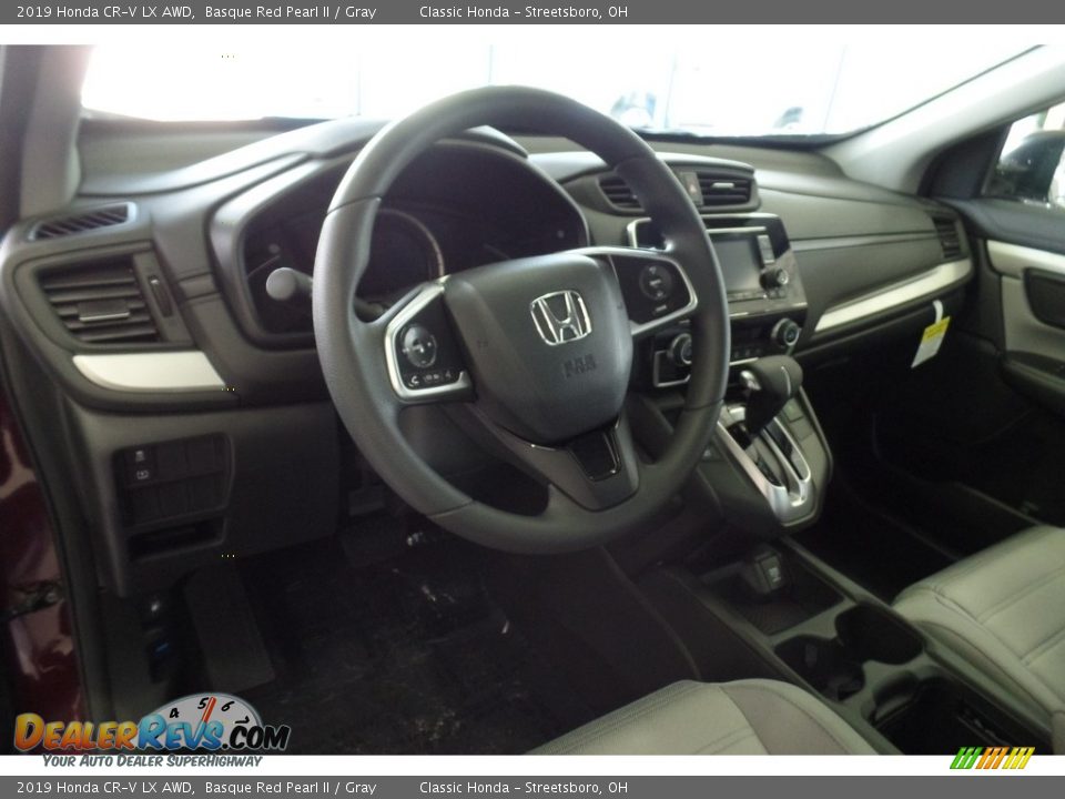 2019 Honda CR-V LX AWD Basque Red Pearl II / Gray Photo #7