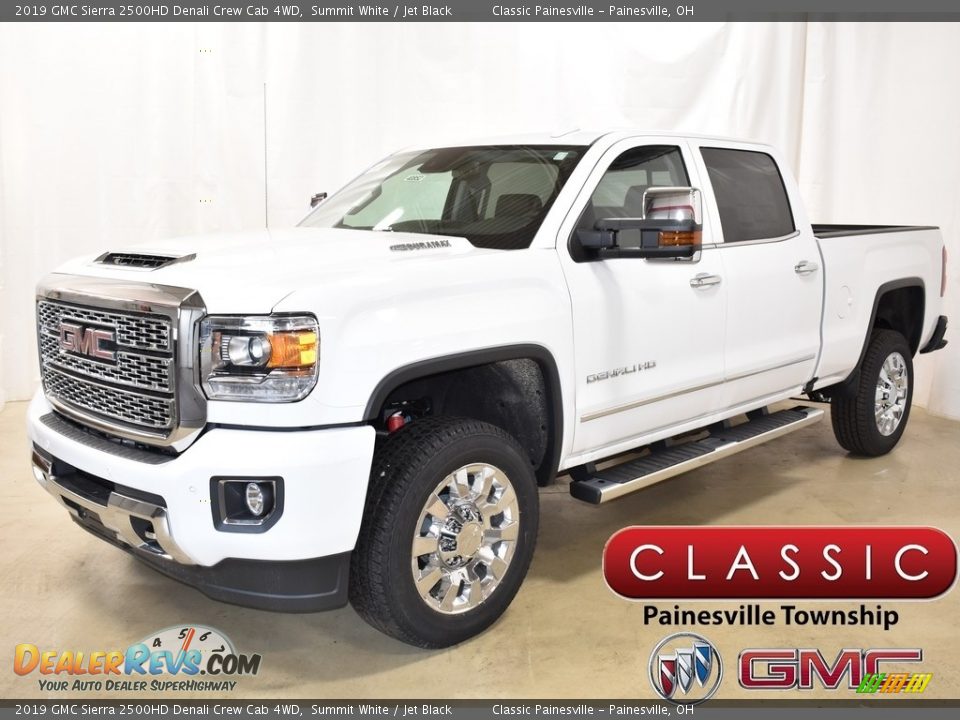 2019 GMC Sierra 2500HD Denali Crew Cab 4WD Summit White / Jet Black Photo #1