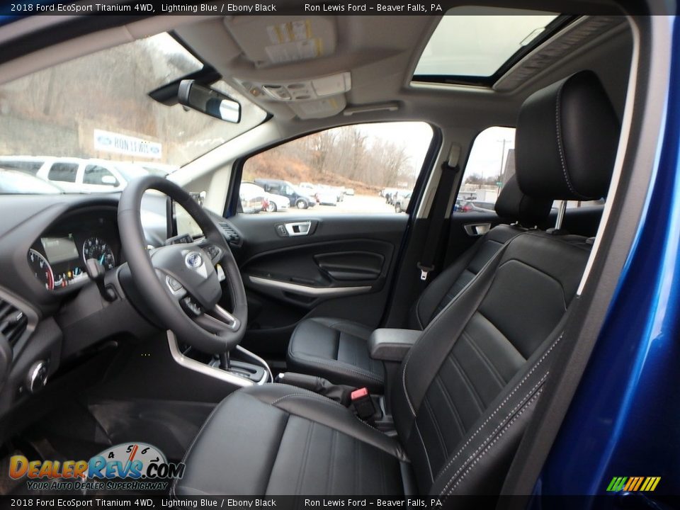 Ebony Black Interior - 2018 Ford EcoSport Titanium 4WD Photo #11