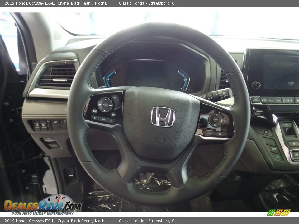 2019 Honda Odyssey EX-L Crystal Black Pearl / Mocha Photo #10