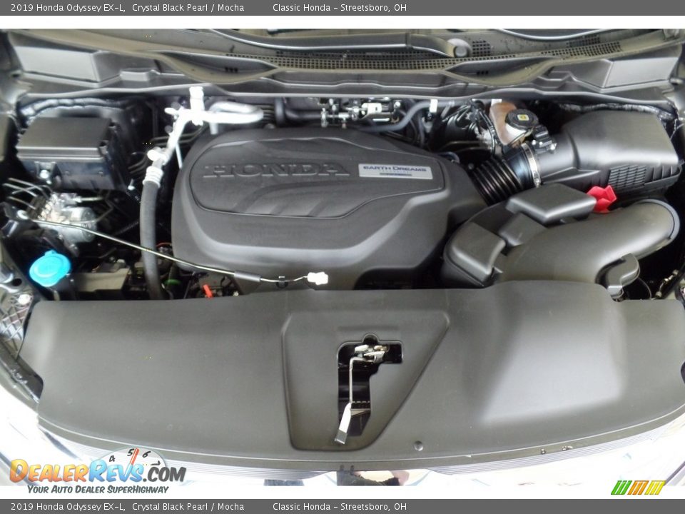 2019 Honda Odyssey EX-L Crystal Black Pearl / Mocha Photo #17