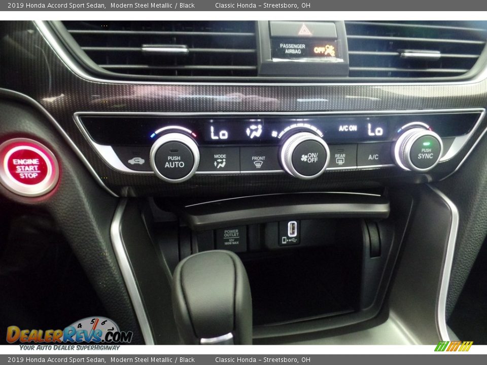 2019 Honda Accord Sport Sedan Modern Steel Metallic / Black Photo #17