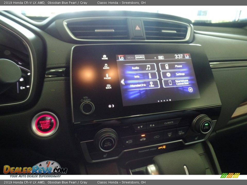 2019 Honda CR-V LX AWD Obsidian Blue Pearl / Gray Photo #12