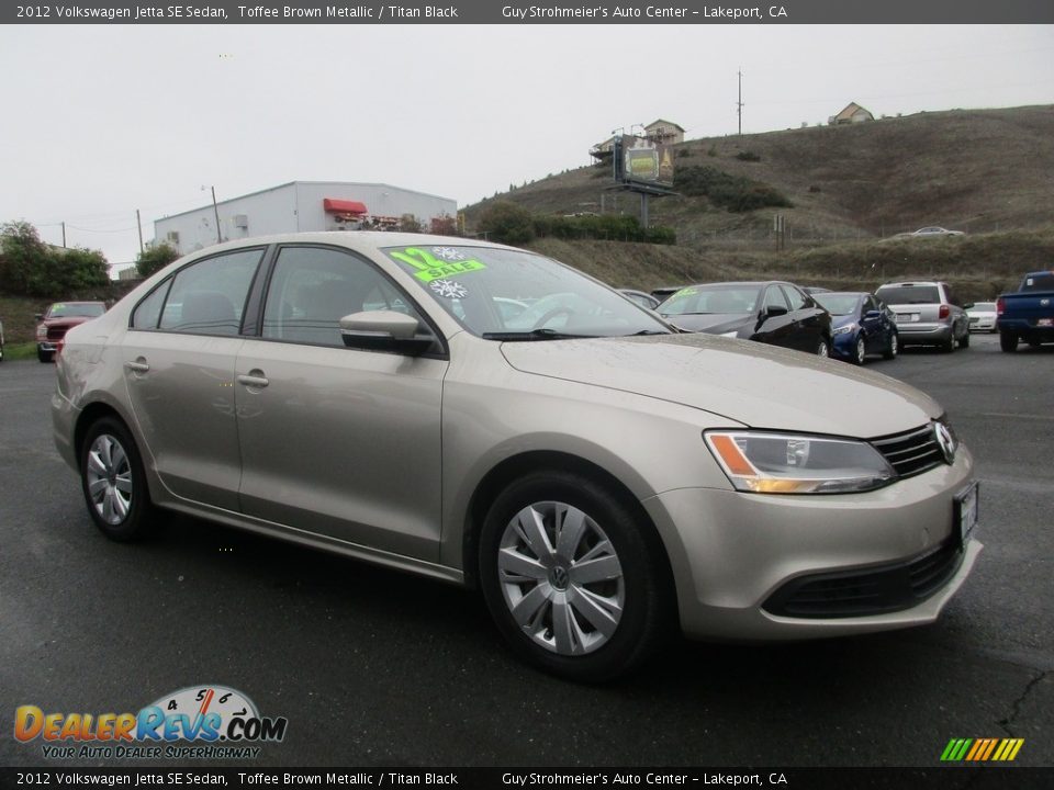 2012 Volkswagen Jetta SE Sedan Toffee Brown Metallic / Titan Black Photo #1