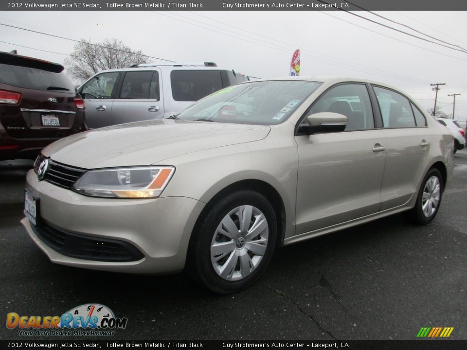 2012 Volkswagen Jetta SE Sedan Toffee Brown Metallic / Titan Black Photo #3