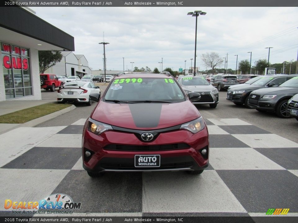 2018 Toyota RAV4 Adventure AWD Ruby Flare Pearl / Ash Photo #2