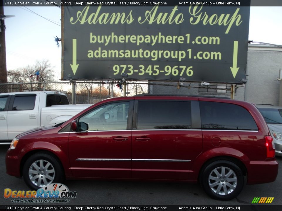 2013 Chrysler Town & Country Touring Deep Cherry Red Crystal Pearl / Black/Light Graystone Photo #8