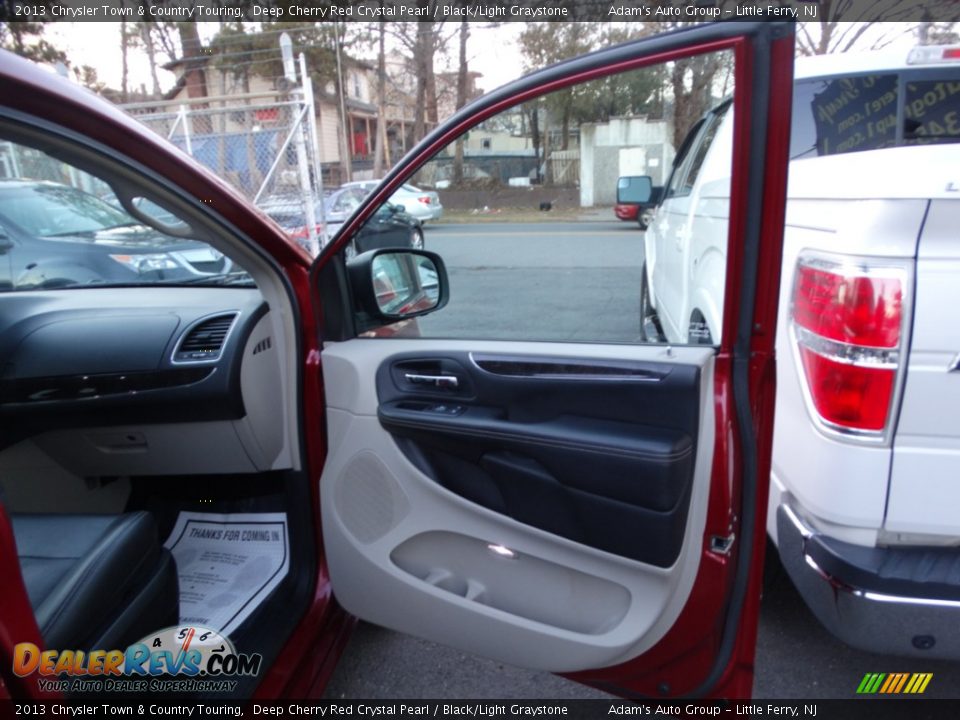 2013 Chrysler Town & Country Touring Deep Cherry Red Crystal Pearl / Black/Light Graystone Photo #30