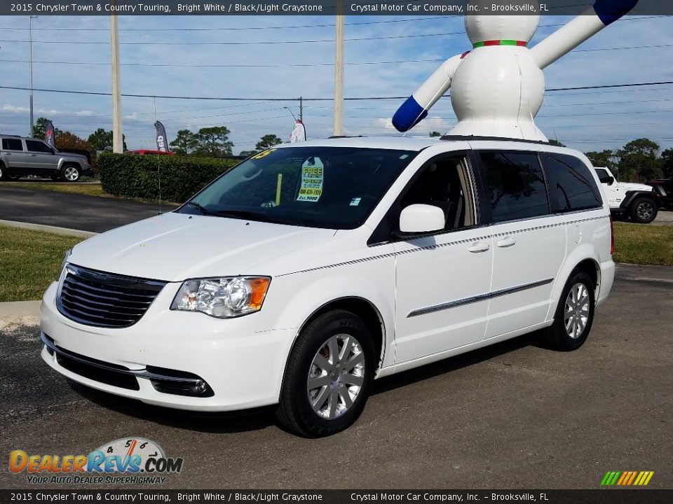 2015 Chrysler Town & Country Touring Bright White / Black/Light Graystone Photo #1