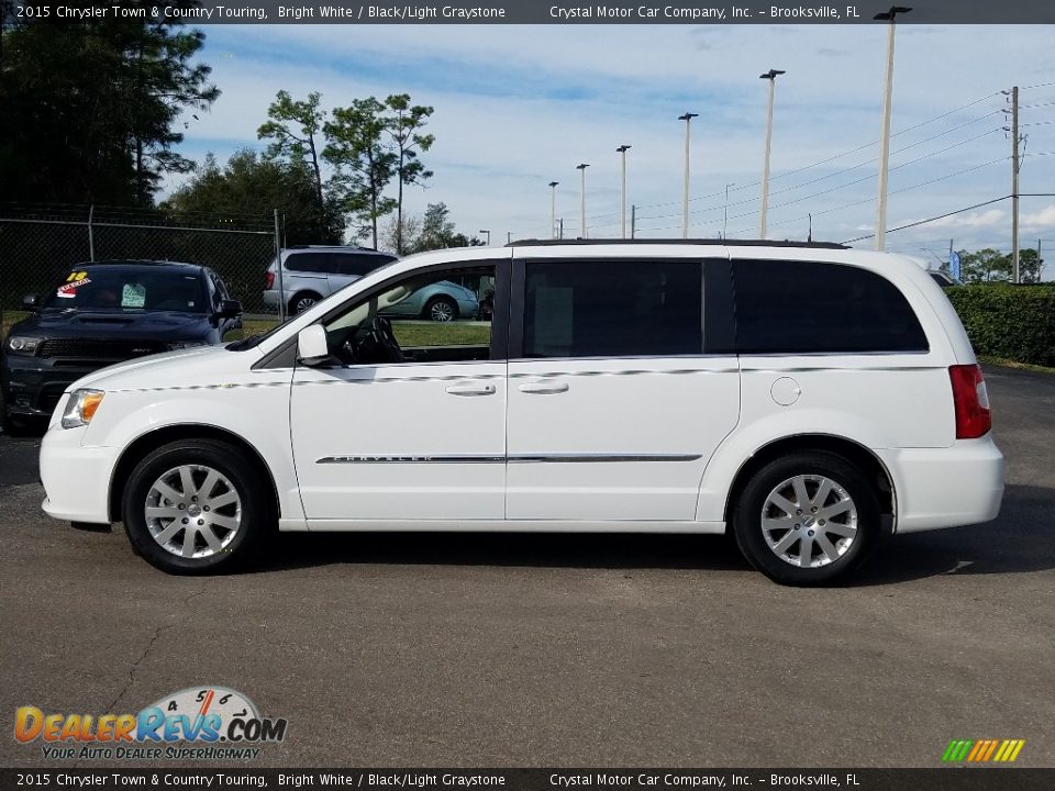 2015 Chrysler Town & Country Touring Bright White / Black/Light Graystone Photo #2