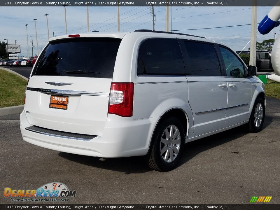 2015 Chrysler Town & Country Touring Bright White / Black/Light Graystone Photo #5