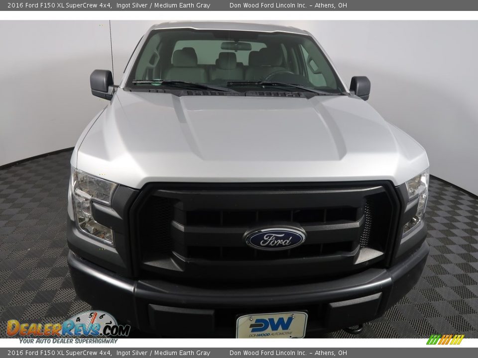 2016 Ford F150 XL SuperCrew 4x4 Ingot Silver / Medium Earth Gray Photo #5