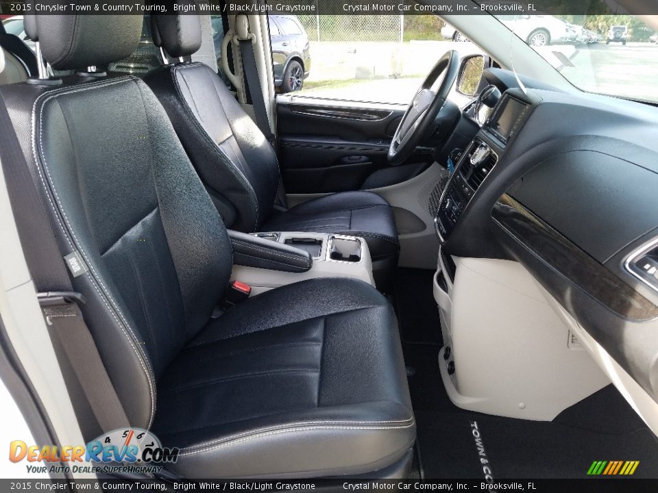 2015 Chrysler Town & Country Touring Bright White / Black/Light Graystone Photo #13