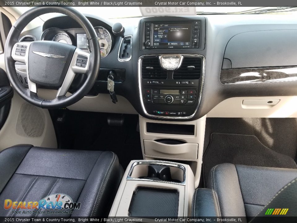 2015 Chrysler Town & Country Touring Bright White / Black/Light Graystone Photo #14