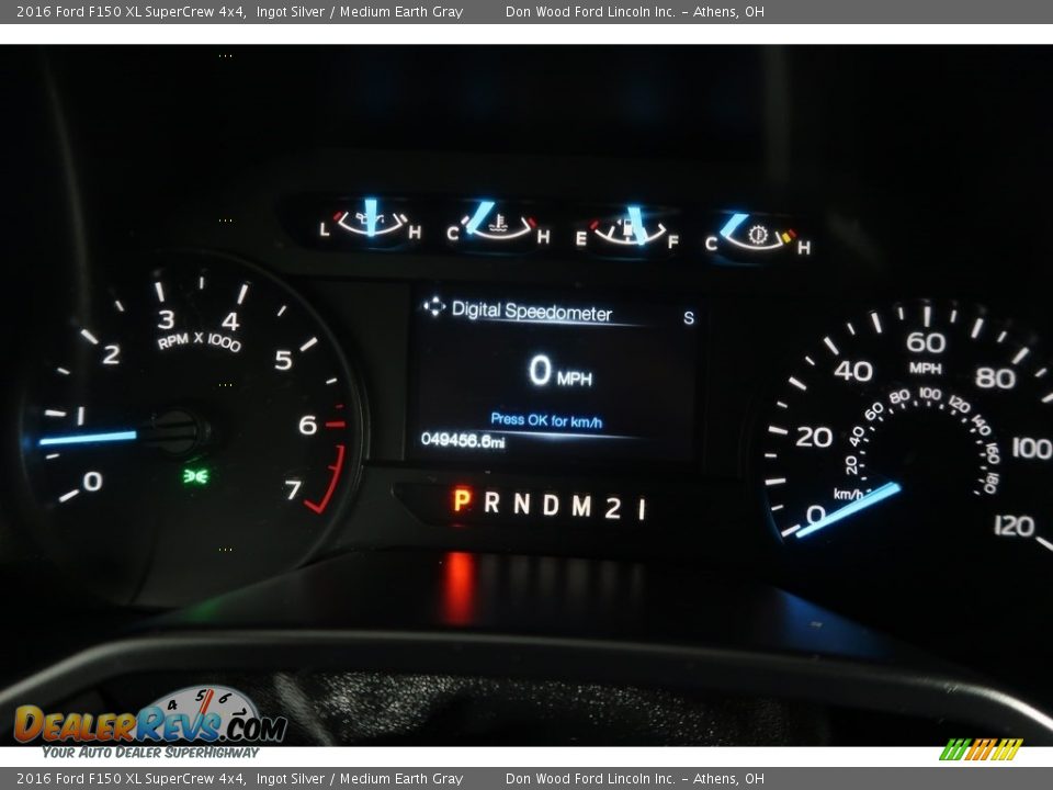 2016 Ford F150 XL SuperCrew 4x4 Ingot Silver / Medium Earth Gray Photo #21
