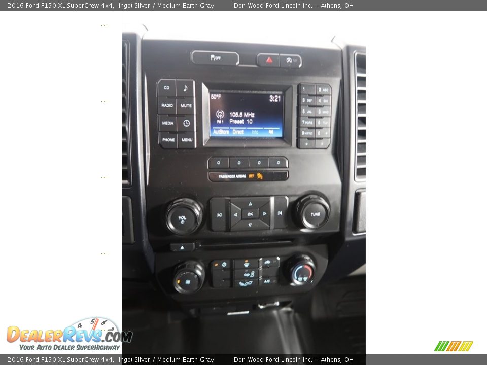 2016 Ford F150 XL SuperCrew 4x4 Ingot Silver / Medium Earth Gray Photo #23