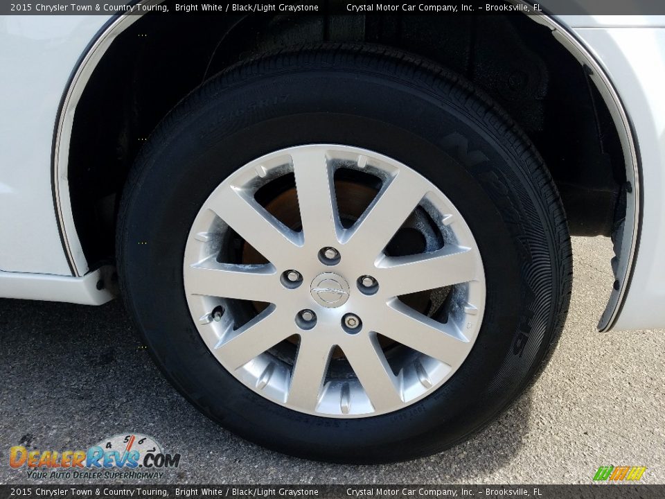 2015 Chrysler Town & Country Touring Bright White / Black/Light Graystone Photo #21
