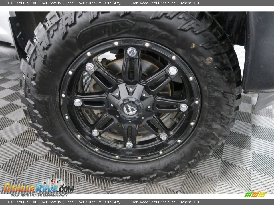 2016 Ford F150 XL SuperCrew 4x4 Ingot Silver / Medium Earth Gray Photo #27