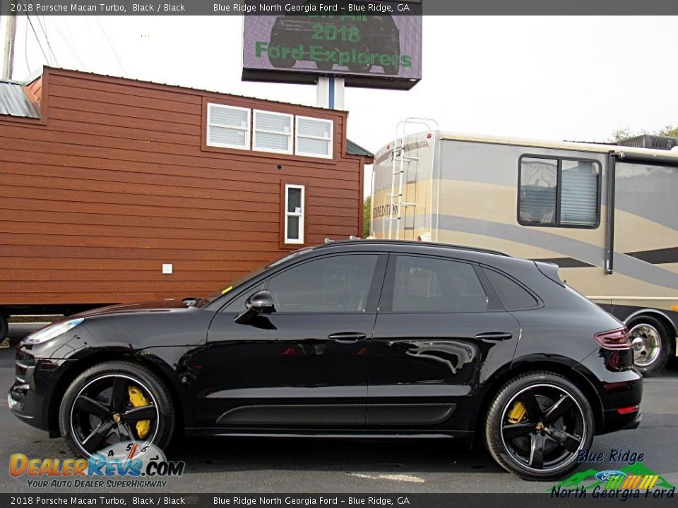 2018 Porsche Macan Turbo Black / Black Photo #2