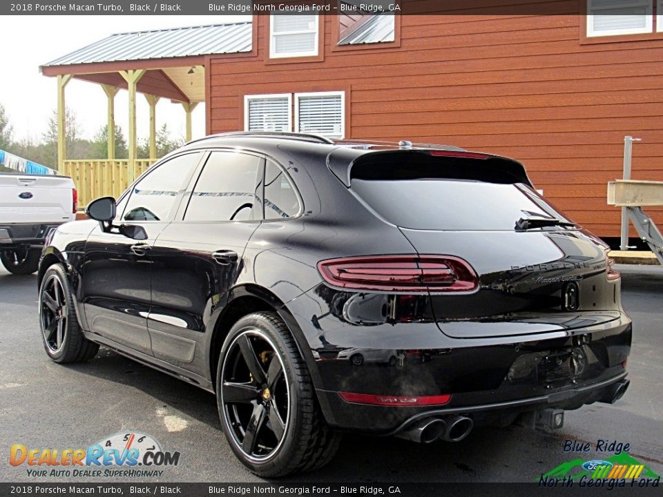 2018 Porsche Macan Turbo Black / Black Photo #3