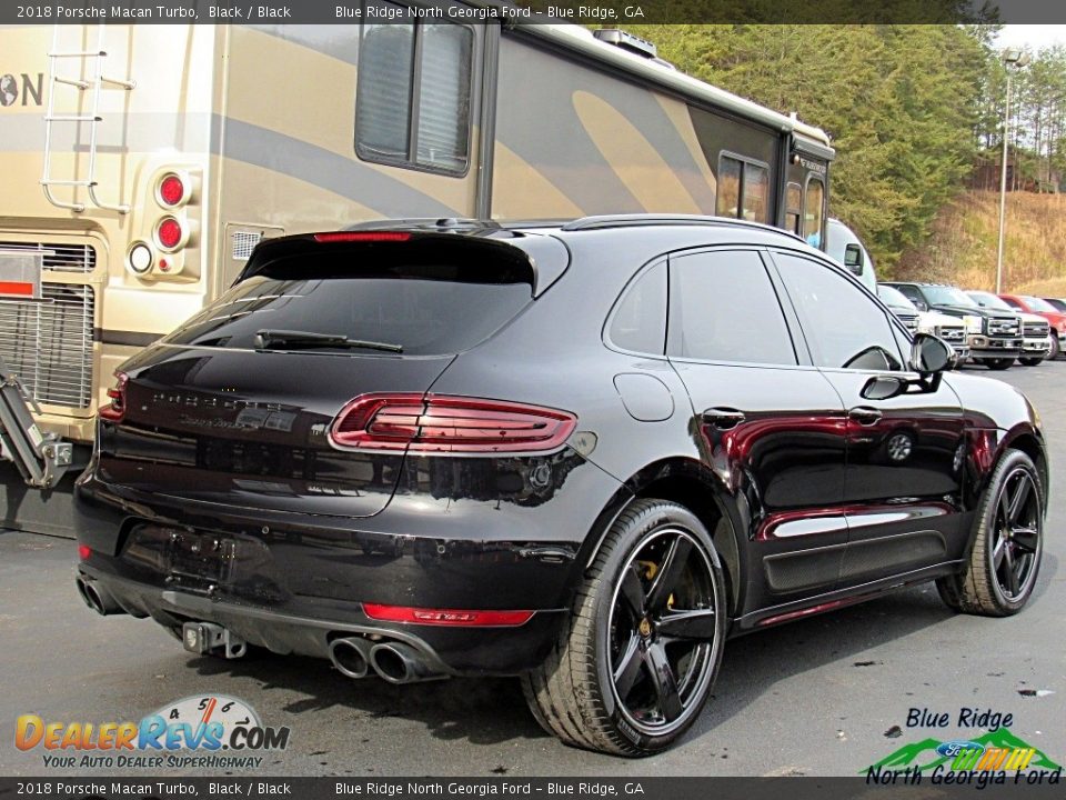 2018 Porsche Macan Turbo Black / Black Photo #5