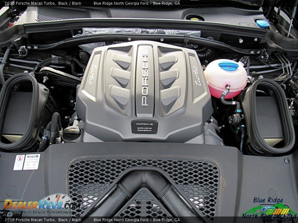 2018 Porsche Macan Turbo Black / Black Photo #9