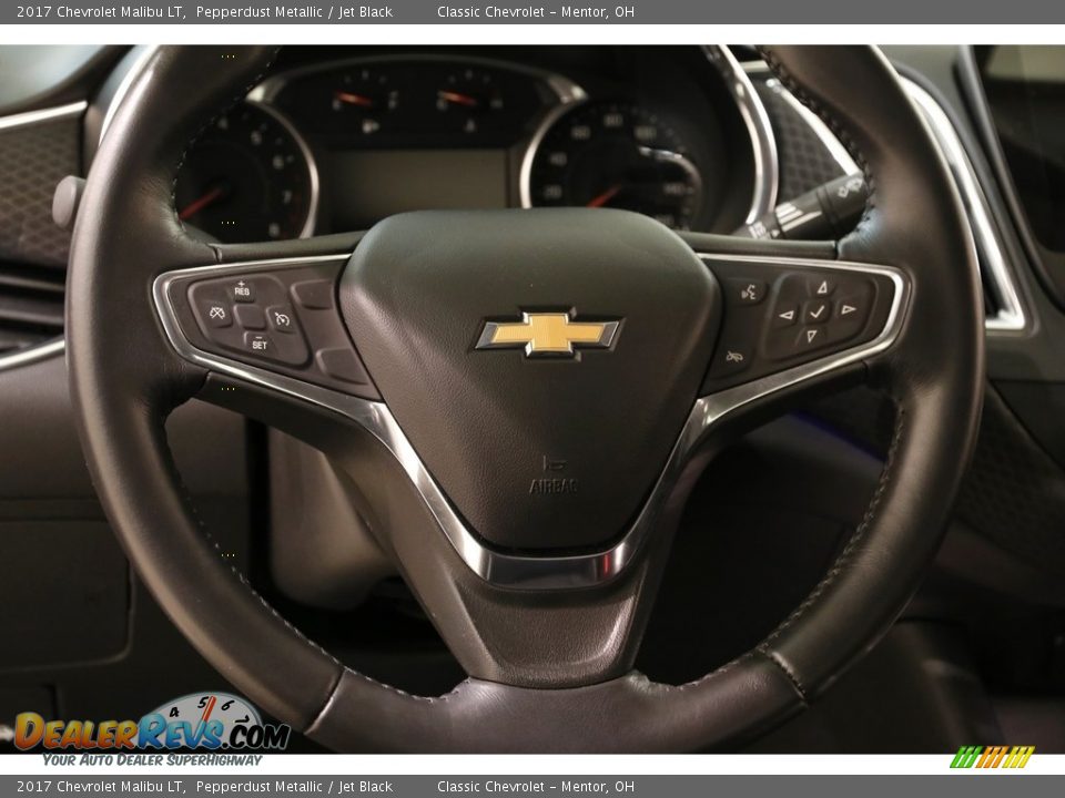2017 Chevrolet Malibu LT Pepperdust Metallic / Jet Black Photo #7