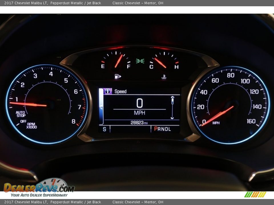 2017 Chevrolet Malibu LT Pepperdust Metallic / Jet Black Photo #8