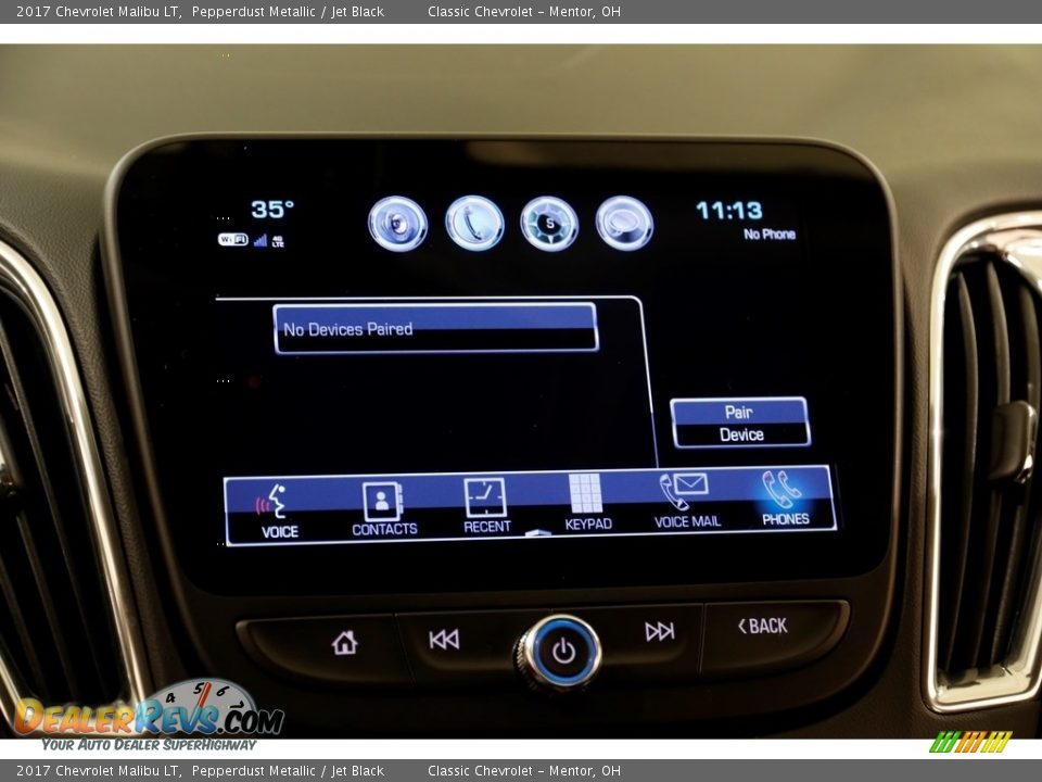 2017 Chevrolet Malibu LT Pepperdust Metallic / Jet Black Photo #12