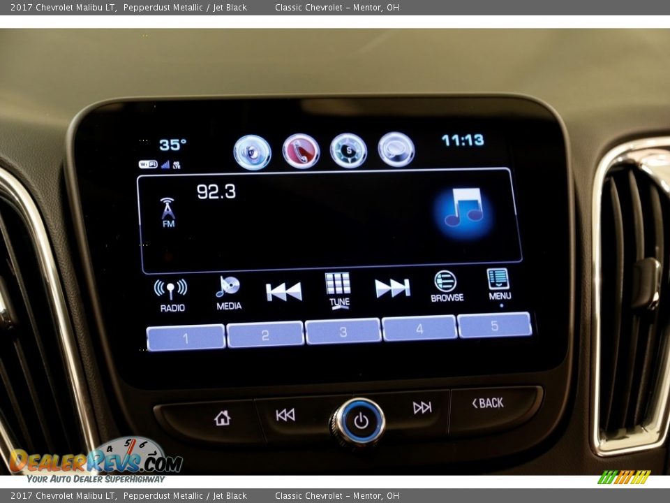 2017 Chevrolet Malibu LT Pepperdust Metallic / Jet Black Photo #13