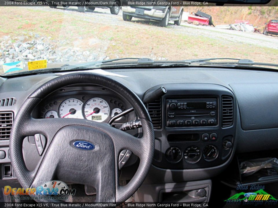 2004 Ford Escape XLS V6 True Blue Metallic / Medium/Dark Flint Photo #7