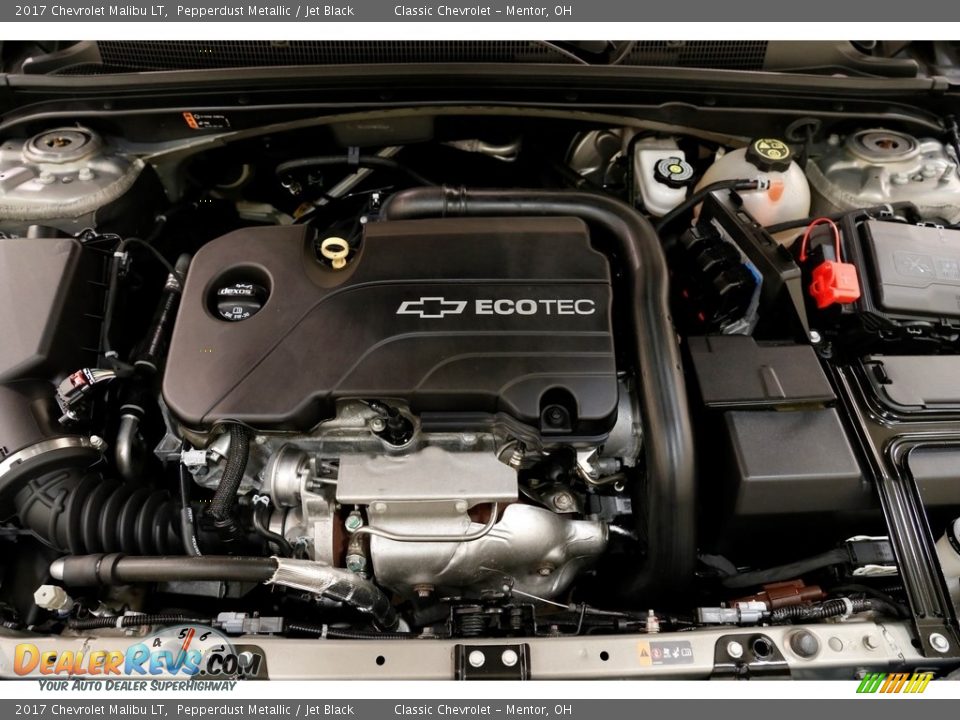2017 Chevrolet Malibu LT Pepperdust Metallic / Jet Black Photo #20