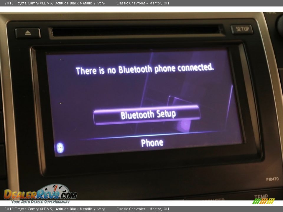 2013 Toyota Camry XLE V6 Attitude Black Metallic / Ivory Photo #11