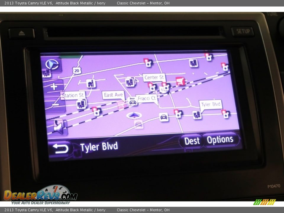 2013 Toyota Camry XLE V6 Attitude Black Metallic / Ivory Photo #16