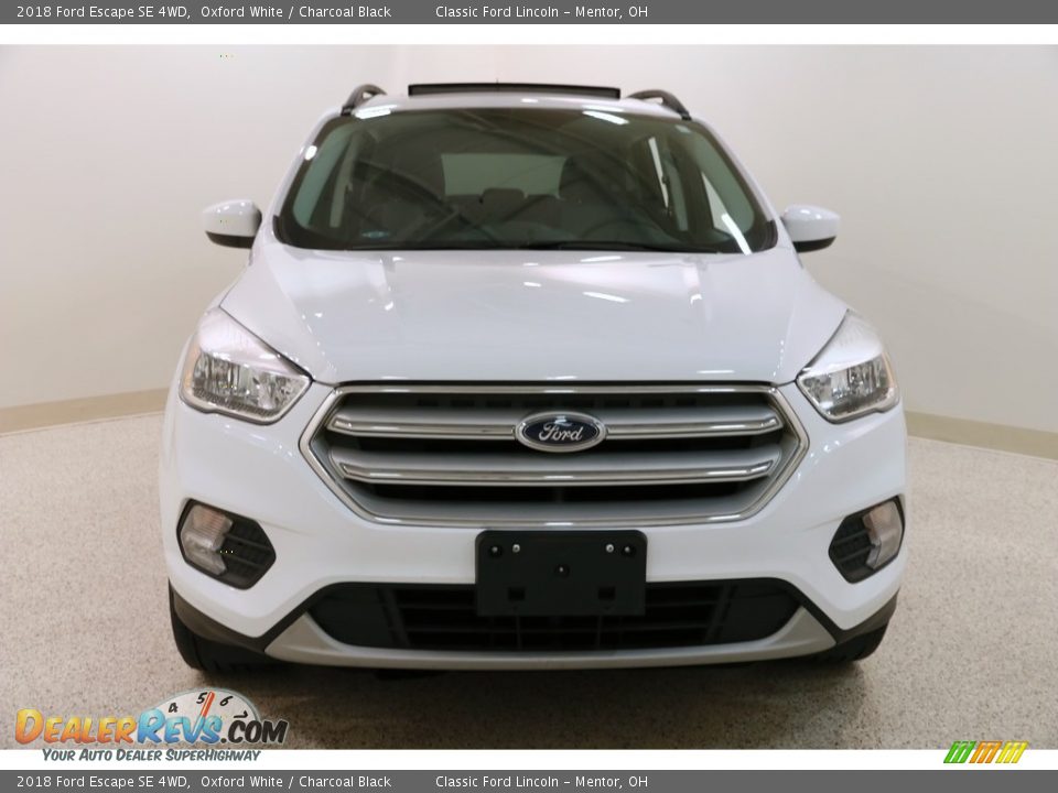 2018 Ford Escape SE 4WD Oxford White / Charcoal Black Photo #2