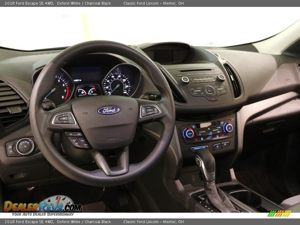 2018 Ford Escape SE 4WD Oxford White / Charcoal Black Photo #7