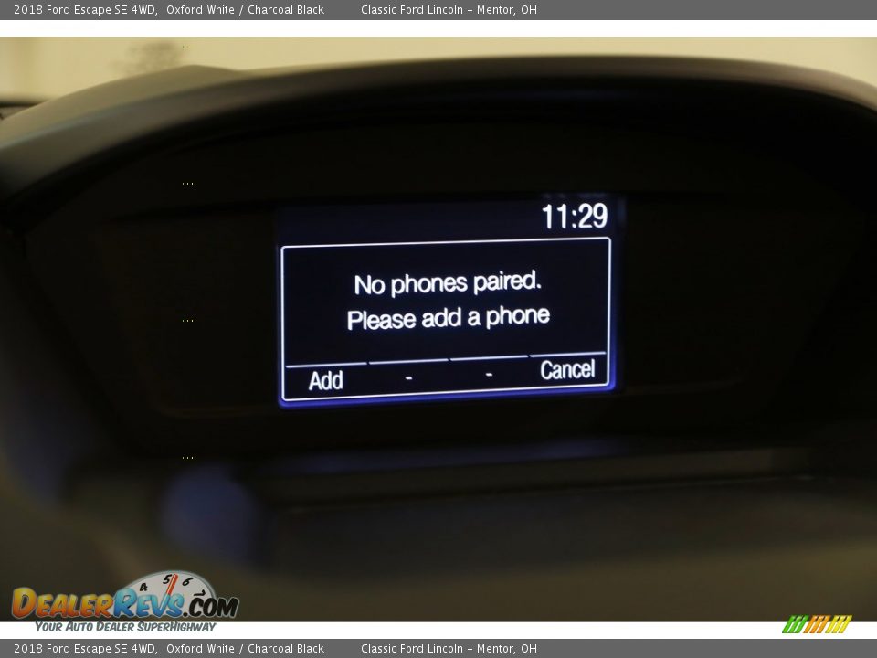 2018 Ford Escape SE 4WD Oxford White / Charcoal Black Photo #13